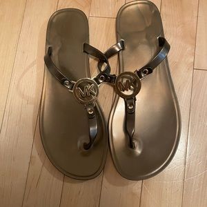 Michael Kors Jelly Flip Flops size 10